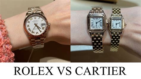 cartier or rolex for ladies|cartier watches vs rolex.